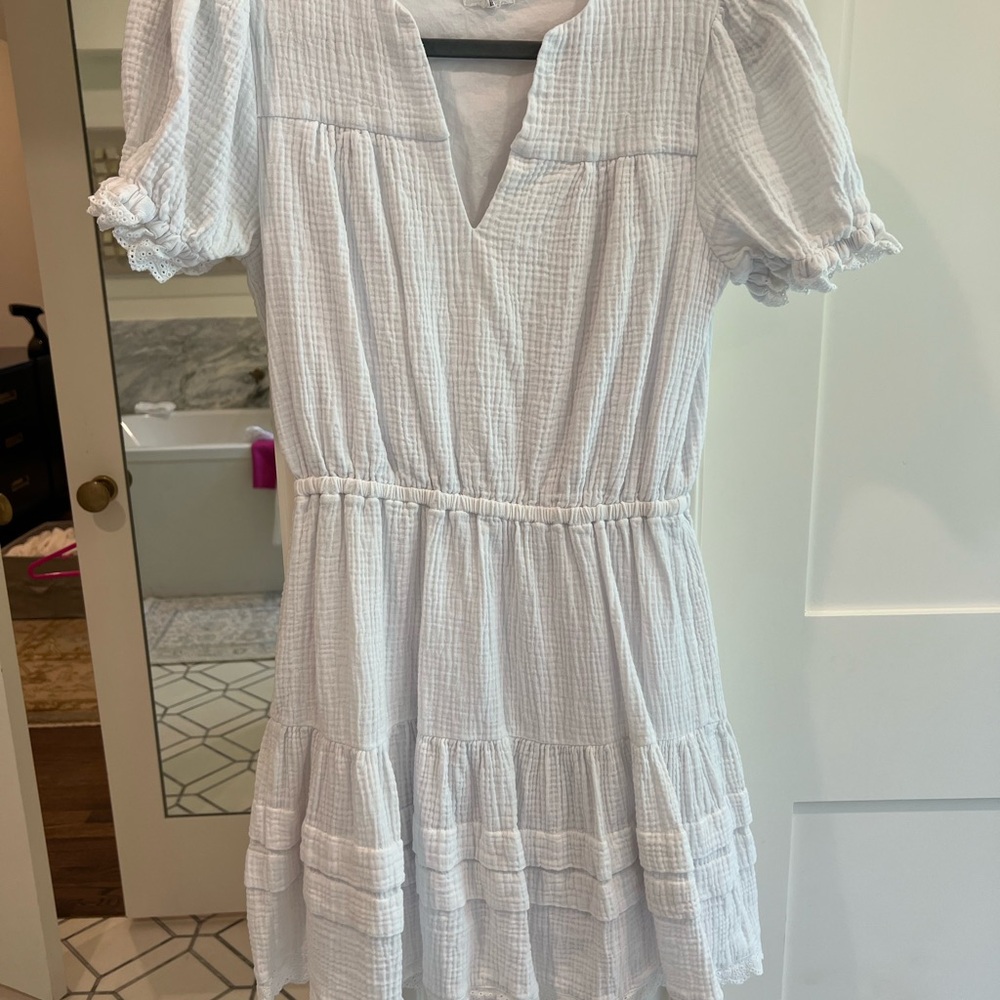 Cotton Gauze White Dress